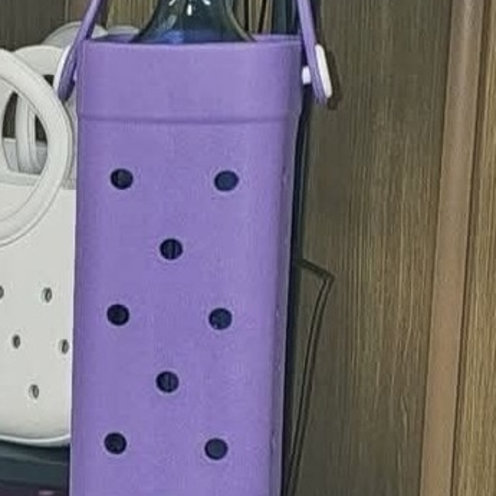 Purple Bottle Carrier Bogg Like Bag